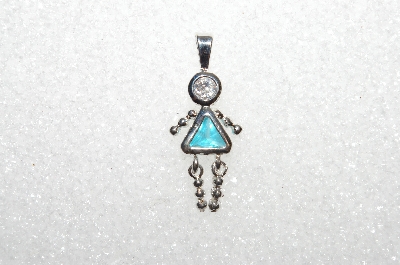 MBA #S51-676   "1980's Sterling December Girl Pendant"