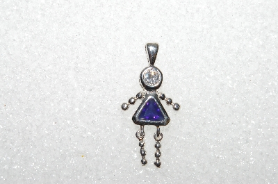 MBA #S51-054   "1980's Sterling September Girl Pendant"