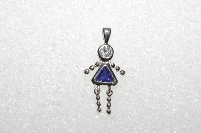 MBA #S51-054   "1980's Sterling September Girl Pendant"