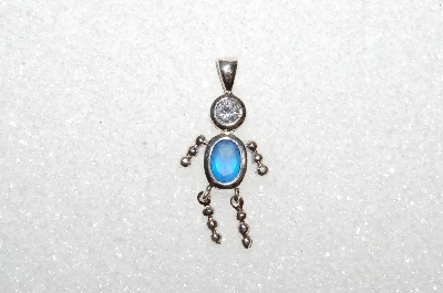 "SOLD" MBA #S51-685   "1980's Sterling September Boy Pendant"