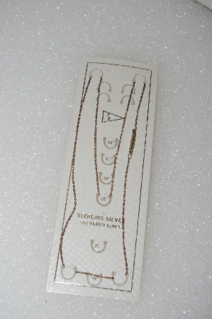 MBA #S51-021   "Older Sterling Fancy Clasp 18" Chain" 