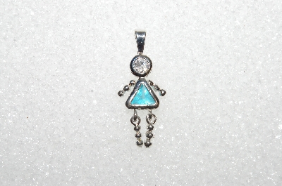 MBA #S51-676   "1980's Sterling March Girl Pendant"