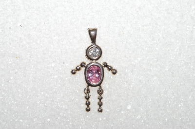 MBA #S51-073   "1980's Sterling October Boy Pendant"