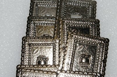 +MBA #S51-264   "Lot Of 24 Nickle Colored Square Metal Concho's"