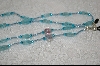 +MBA #6305  "Aqua Blue Glass Beads"
