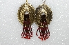 +MBA #S51-499   "Fancy Concho Hand Beaded Earrings"