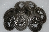 +MBA #s51-569   "1990's  Antiqued Silvertone Lot Of 17 Large Concho's"