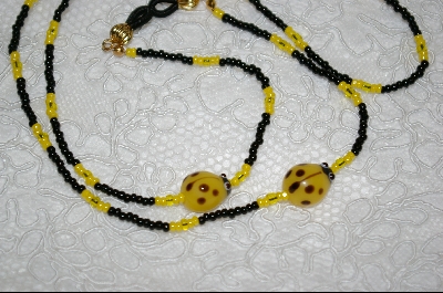 +MBA #6646  "Yellow Glass LadyBugs"