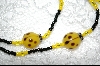 +MBA #6646  "Yellow Glass LadyBugs"