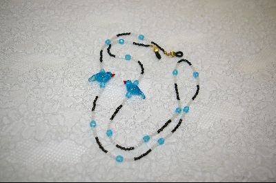 +MBA #6691  "Clear Blue Glass Birds"