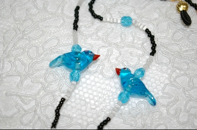 +MBA #6691  "Clear Blue Glass Birds"