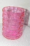 +MBA #S25-313   "2005 Set Of 2 Fancy Pink Class Candel Holder/Vase"