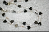 +MBA #3700  "Hematite Hearts & AB Milk Glass Beads