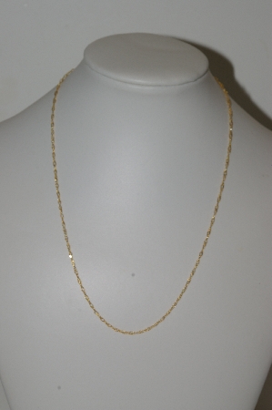 +MBA #S25-362   "14K Yellow Gold Twisted 18" Chain"