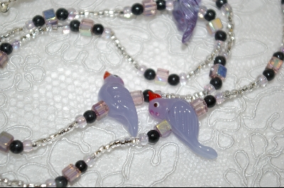 +MBA #6697    "Lavender Glass Birds"