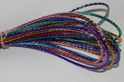 +MBA #S29-318   "Lot Of  16 Matalic Leather Bolo Cords"