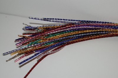 +MBA #S29-318   "Lot Of  16 Matalic Leather Bolo Cords"