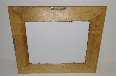 +MBA #S29-299   " Hand Made Wooden Glass Mosiac Picture Frame"