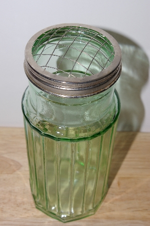 +MBA #S30-311   "2002 Depression Green Glass Frog Jar"