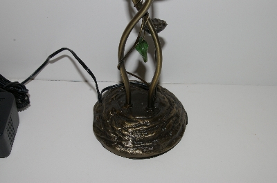 +MBA #S30-114   "Beautiful Double Red Rose Table Lamp"