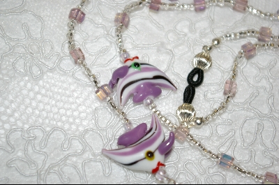 +MBA #6602  "6 Glass Hand Made Angel Fish