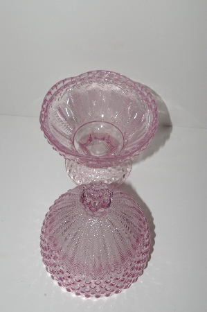 +MBA #S28-289    "Gorham Emily's Pink Egg Shaped Candy Dish With Lid"