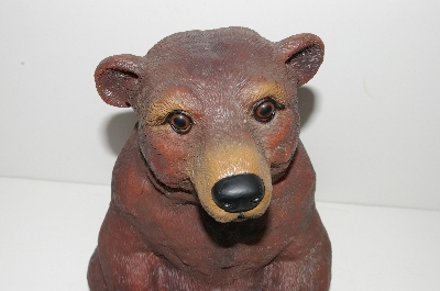 +MBA #S28-219   "2003 Art Line Sitting Brown Bear Lawn Ornament"