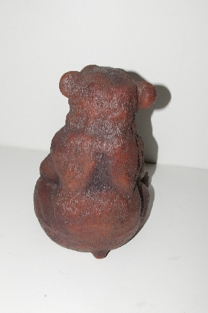 +MBA #S28-219   "2003 Art Line Sitting Brown Bear Lawn Ornament"