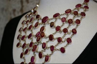+MBA #RRN    73 Stone Russian Ruby Necklace