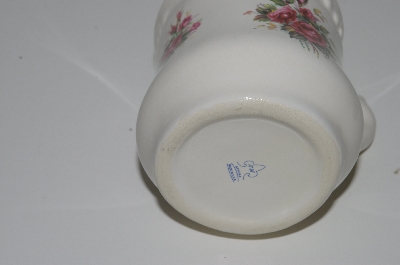 +MBA #S28-192   "Older Athena Rose Ceramic Cup & Tooth Brush Holder"