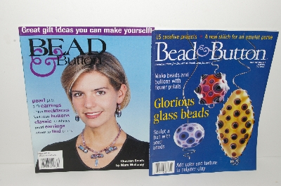 +MBA #S31-066 "Older Set Of 4 Bead & Button Magazines"