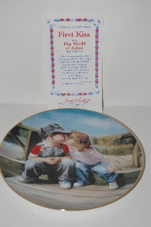 +MBA #S18-153     "1992 Donald Zolan "First Kiss" Collectors Plate"
