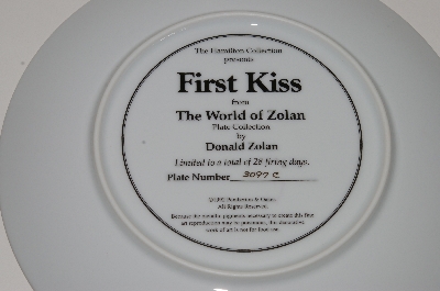 +MBA #S18-153     "1992 Donald Zolan "First Kiss" Collectors Plate"