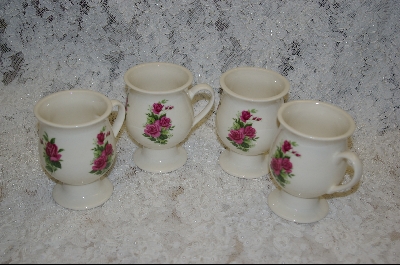 +MBA #6863  Set Of 4 "Pedestal" Coffee Mugs