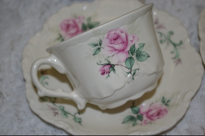 +MBA #6858  Set Of 6 Piece  Bavarian Style Tea Cups & Saucers