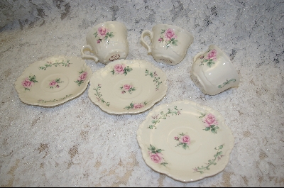 +MBA #6858  Set Of 6 Piece  Bavarian Style Tea Cups & Saucers