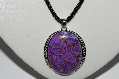 +MBA #B6-211  "Sterling Mohave Purple Turquoise Pendant"