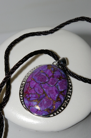 +MBA #B6-211  "Sterling Mohave Purple Turquoise Pendant"