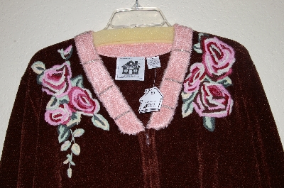 +MBAHB#19-024  "Limited Edition Storybook Knits "Cabbage Rose" Sweater