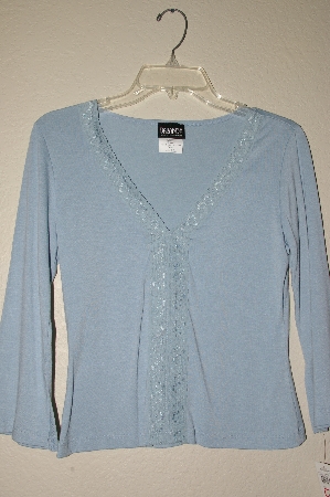 +MBAHB #19-014  "Baranda Light Blue Lace Front Top"
