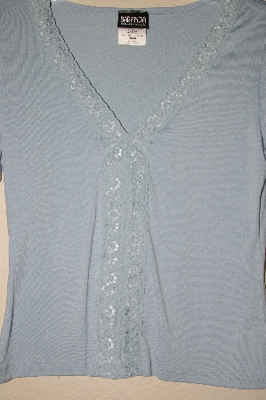 +MBAHB #19-014  "Baranda Light Blue Lace Front Top"