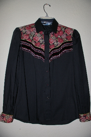 +MBAHB #19-045 "Karman 1980's One Of A Kind Hand Beaded Western Shirt"
