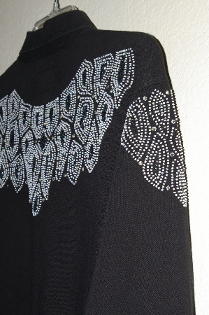 +MBAHB #19-028  "Ignite Basics 1980's One Of A Kind Hand Beaded Shirt"