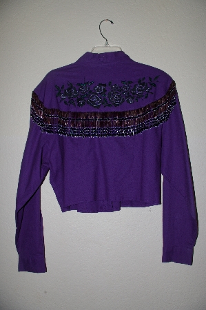 +MBAHB #19-152  "Chaparral Ridge 1993 Fancy One Of A Kind Hand Beaded Short Jacket"
