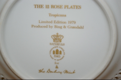 + The 12 Rose Plates "TROPICANA" 1979
