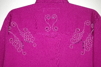 +MBAHB #25-090  "Full Steam Purple One Of a Kind Hand Beaded & Gemstone  Top"
