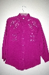 +MBAHB #25-090  "Full Steam Purple One Of a Kind Hand Beaded & Gemstone  Top"