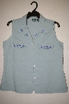 +MBAHB #25-104  "Hunt Club Green One Of A Kind Hand Beaded Shirt"