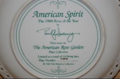 + The American Rose Garden "AMERICAN SPIRT" 1987 Plate #2723A