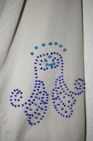 +MBAHB #159  "Manisha Tan Fancy Beaded Western Style Shirt"